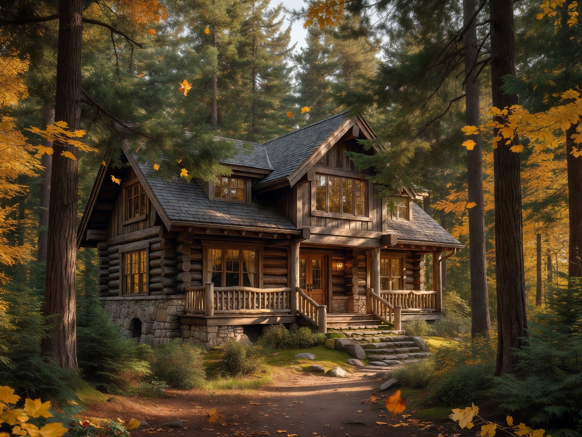 Beautiful Canadian home nestled in trees