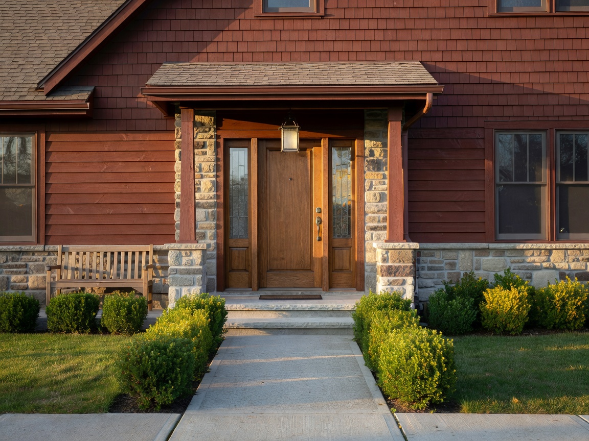 Canadian home exterior with thoughtful siding and welcoming entrance