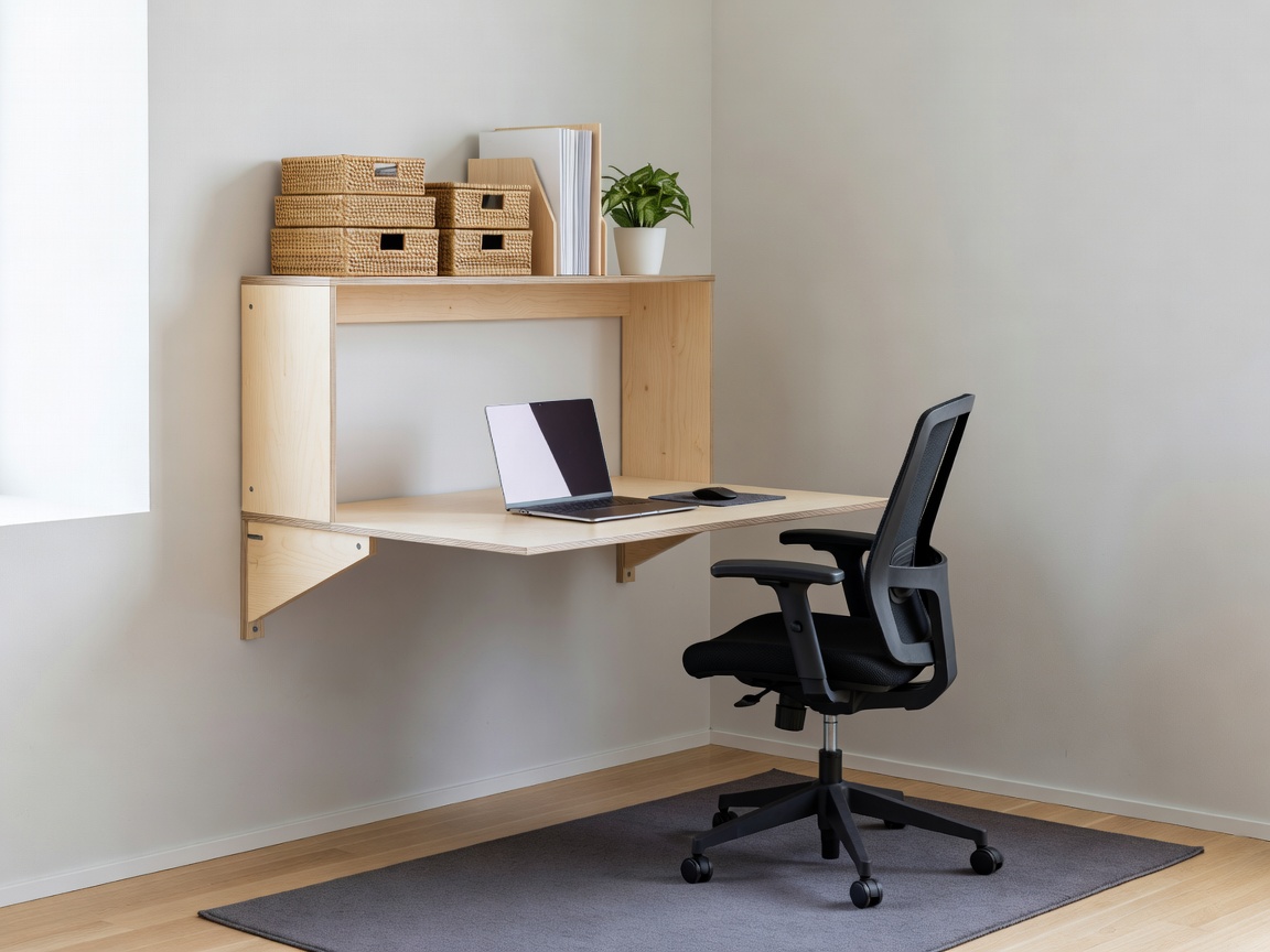 Efficient small space home office setup